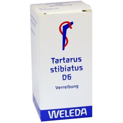 Weleda Tartarus Stibiatus D6 - Homöopathisches Mittel Weleda Tartarus Stibiatus D6 - Homöopathisches Mittel
