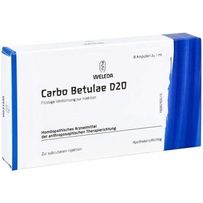 Weleda Carbo Betulae D20 - Homöopathisches Mittel Weleda Carbo Betulae D20 - Homöopathisches Mittel