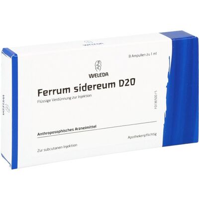 Weleda Ferrum Sidereum D 20 Ampullen - Eisenpräparat Weleda Ferrum Sidereum D 20 Ampullen - Eisenpräparat