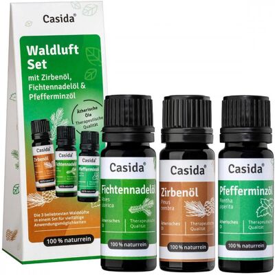 Casida Aromatherapi-Set mit Zirben, Fichtennadel & Pfefferminzöl Casida Aromatherapi-Set mit Zirben, Fichtennadel & Pfefferminzöl