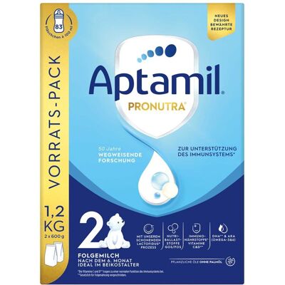 Aptamil Pronutra Folgeernährung 2 - Säuglingsnahrung Aptamil Pronutra Folgeernährung 2 - Säuglingsnahrung