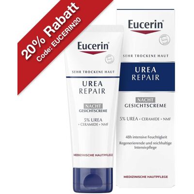 Eucerin UreaRepair Nachtcreme - Für empfindliche Haut, 50ml Eucerin UreaRepair Nachtcreme - Für empfindliche Haut, 50ml