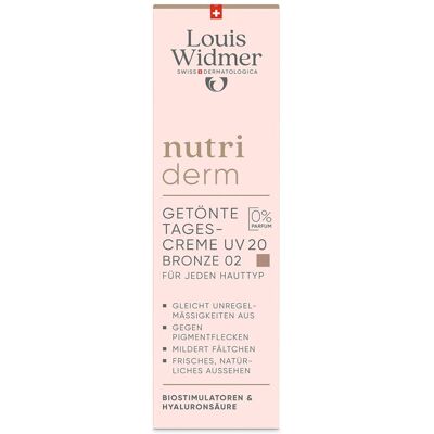 Louis Widmer nutriderm Getönte Tagescreme UV 20 - Bronze 02 o.p Louis Widmer nutriderm Getönte Tagescreme UV 20 - Bronze 02 o.p