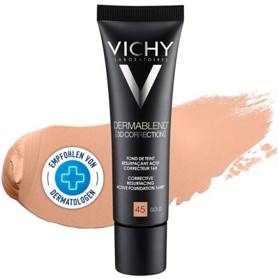 Vichy Dermablend 3D Correction Foundation Gold SPF 25 16HR - Fettige Haut Vichy Dermablend 3D Correction Foundation Gold SPF 25 16HR - Fettige Haut
