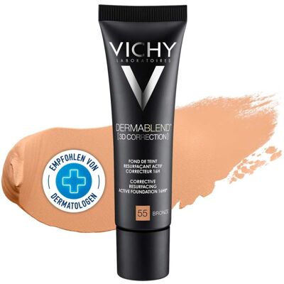 Vichy Dermablend 3D Correction Foundation - Shade 55 Bronze - Korrigierende Glättende SPF 25 Vichy Dermablend 3D Correction Foundation - Shade 55 Bronze - Korrigierende Glättende SPF 25