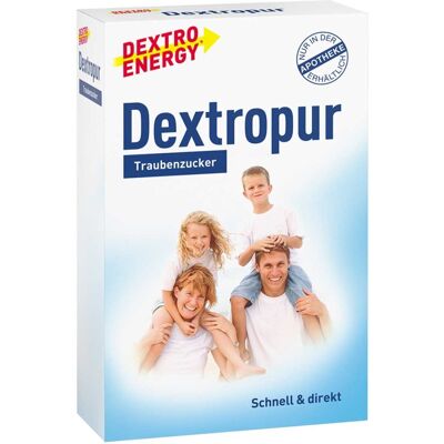 Dextropur - Traubenzucker Pulver - Hoch in Kohlenhydraten - Für Getränke - 400g Dextropur - Traubenzucker Pulver - Hoch in Kohlenhydraten - Für Getränke - 400g