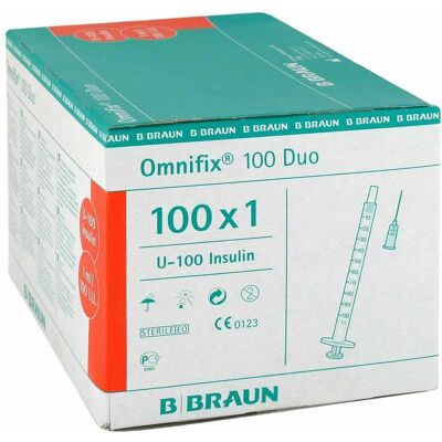 B.Braun Insulin Duo 100 - Insulinspritze B.Braun Insulin Duo 100 - Insulinspritze