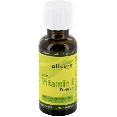 Allcura Vitamin E Tropfen - Nahrungsergänzungsmittel Allcura Vitamin E Tropfen - Nahrungsergänzungsmittel