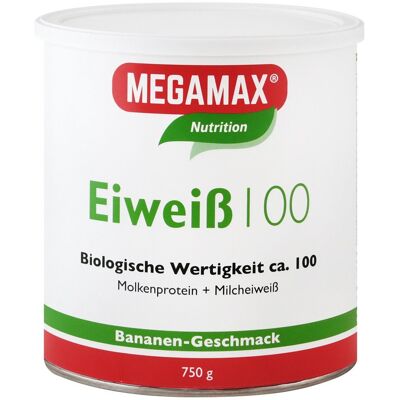Megamax B.V. EIWEISS 100 Banane - Proteinpulver für Muskel & Diät Megamax B.V. EIWEISS 100 Banane - Proteinpulver für Muskel & Diät