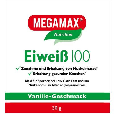 Eiweiss 100 Vanille Megamax Pulver Eiweiss 100 Vanille Megamax Pulver
