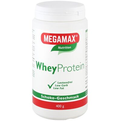 MEGAMAX Wheyprotein Lactosefrei Schoko Pulver 400 g MEGAMAX Wheyprotein Lactosefrei Schoko Pulver 400 g