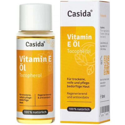 Casida Natürliches Vitamin E Öl - Gesichtsöl für Haut, Haare & Nägel Casida Natürliches Vitamin E Öl - Gesichtsöl für Haut, Haare & Nägel
