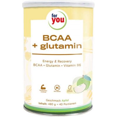 For You BCAA + Glutamin Energy & Recovery Apfel For You BCAA + Glutamin Energy & Recovery Apfel