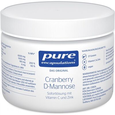 Pure Encapsulations Cranberry D-Mannose Pulver - Nahrungsergänzungsmittel Pure Encapsulations Cranberry D-Mannose Pulver - Nahrungsergänzungsmittel