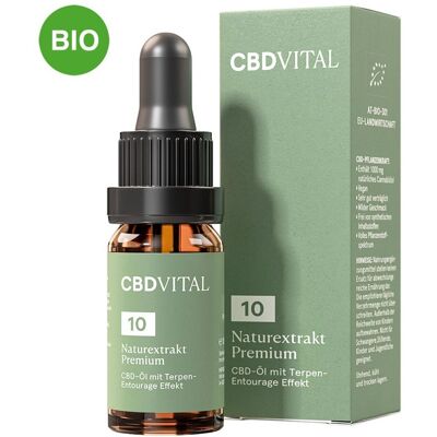 CBD Vital 10% CBD Öl - Natürliches Extrakt, Bio, Vollspektrum CBD Vital 10% CBD Öl - Natürliches Extrakt, Bio, Vollspektrum