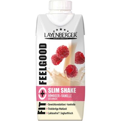 Layenberger Fit+Feelgood Slim Shake Himbeer-Vanille - laktosefrei Layenberger Fit+Feelgood Slim Shake Himbeer-Vanille - laktosefrei