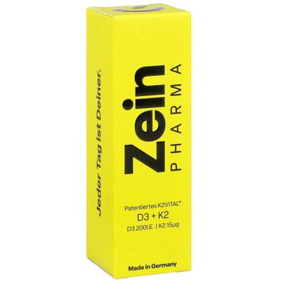Zein Pharma Vitamin D3 + K2 mit patentiertem K2VITAL® D3 200I.E. K2 15µg Zein Pharma Vitamin D3 + K2 mit patentiertem K2VITAL® D3 200I.E. K2 15µg