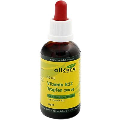 Allcura Vitamin B12 - 200μg Tropfen - 50ml Allcura Vitamin B12 - 200μg Tropfen - 50ml