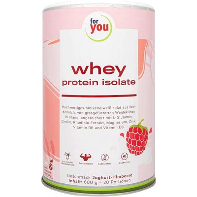 For You - Whey Protein Isolate - Joghurt-Himbeere - Whey Protein Isolate Powder For You - Whey Protein Isolate - Joghurt-Himbeere - Whey Protein Isolate Powder