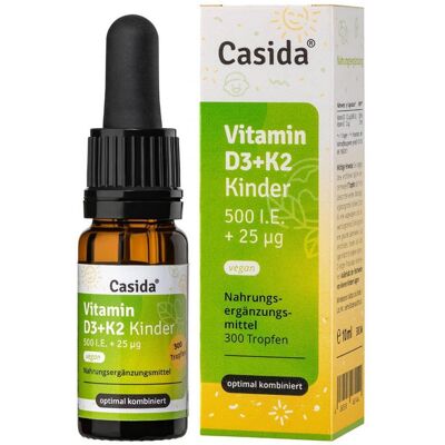 Casida Vitamin D3 K2 Tropfen Kinder Vegan - Vitamine & Nahrungsergänzung Casida Vitamin D3 K2 Tropfen Kinder Vegan - Vitamine & Nahrungsergänzung