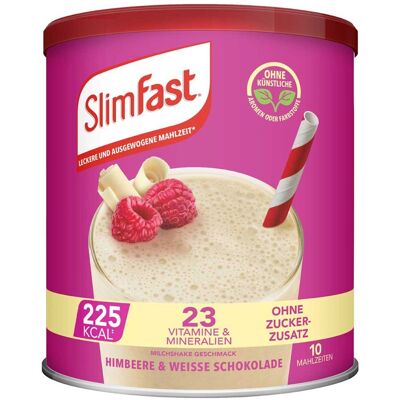 SlimFast - Pulver Himbeere-weiße Schokolade - Meal replacement SlimFast - Pulver Himbeere-weiße Schokolade - Meal replacement