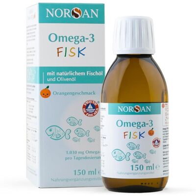 Norsan Omega-3 Fischöl für Kinder Orange 150ml - Nahrungsergänzung Norsan Omega-3 Fischöl für Kinder Orange 150ml - Nahrungsergänzung