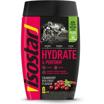 Isostar Hydrate & Perform Powder Cranberry red Fruit Isostar Hydrate & Perform Powder Cranberry red Fruit