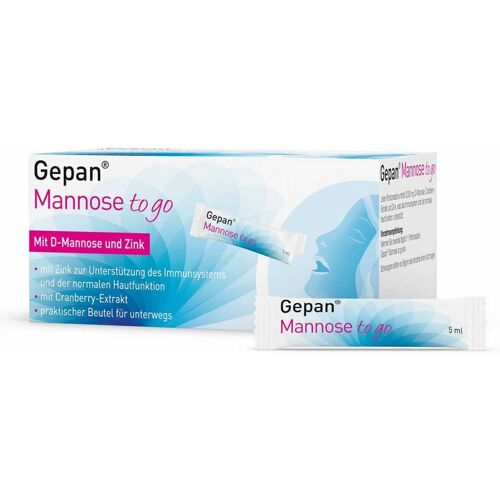 Gepan Mannose to go, trinkfertige Mannose mit Zink