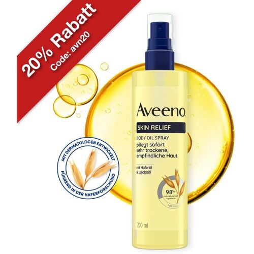 Aveeno Skin Relief Körperöl-Spray mit Haferöl & Jojobaöl