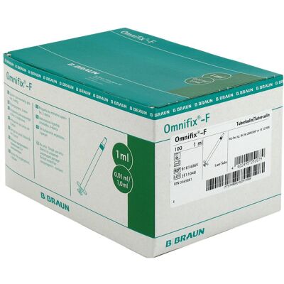 B. Braun Omnifix 1ml Luer Spritze - Zuverlässig & Präzise B. Braun Omnifix 1ml Luer Spritze - Zuverlässig & Präzise