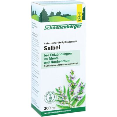 Schoenenberger Naturreiner Heilpflanzensaft Salbei Schoenenberger Naturreiner Heilpflanzensaft Salbei