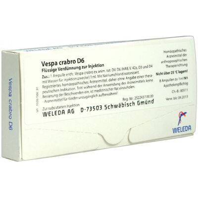 Weleda Vespa Crabro D6 - Homöopathisches Arzneimittel Weleda Vespa Crabro D6 - Homöopathisches Arzneimittel
