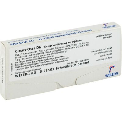 Weleda Cissus-ossa D6 Ampullen Weleda Cissus-ossa D6 Ampullen