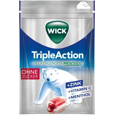 Wick Tripleaction Menthol & Cassis ohne Zucker Bon. Wick Tripleaction Menthol & Cassis ohne Zucker Bon.
