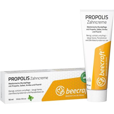 Beecraft Propolis Zahncreme Salbei Arnika Fluorid Beecraft Propolis Zahncreme Salbei Arnika Fluorid