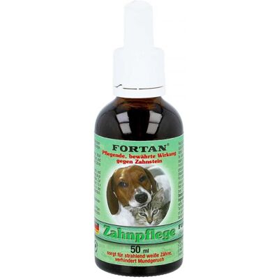 Fortan Zahnpflege für Hunde & Katze - 50 ml Lösung Fortan Zahnpflege für Hunde & Katze - 50 ml Lösung