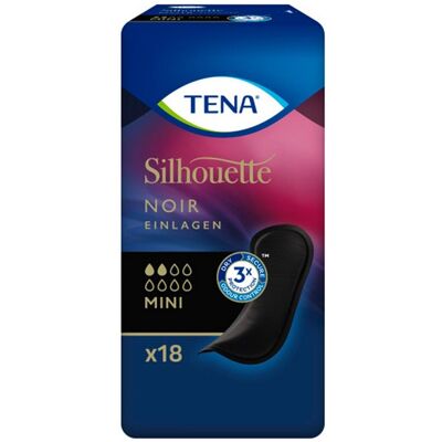 TENA - Silhouette Mini Noir - Inkontinenz-Einlagen TENA - Silhouette Mini Noir - Inkontinenz-Einlagen