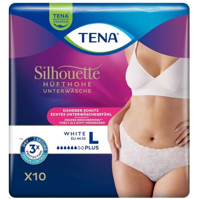 Tena Silhouette Plus L White Inkontinenz Pants Tena Silhouette Plus L White Inkontinenz Pants