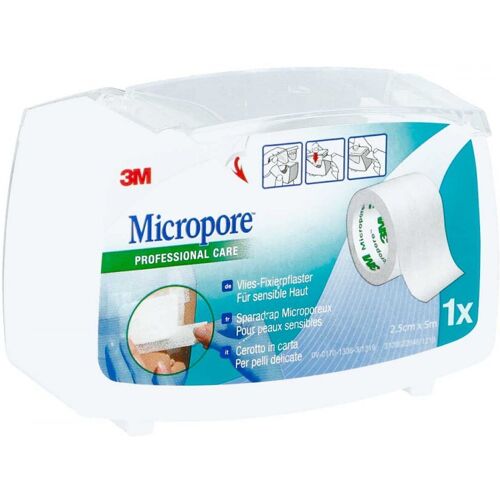 Micropore Vliespfl.5 mx2,5 cm mit Abr.1530-1D