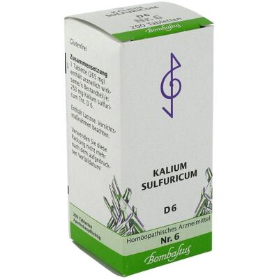 Bombastus-Werke AG BIOCHEMIE Kalium Sulfuricum D6 Tabletten - Homöopathisches Arzneimittel Bombastus-Werke AG BIOCHEMIE Kalium Sulfuricum D6 Tabletten - Homöopathisches Arzneimittel