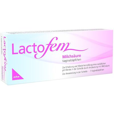 Lactofem Milchsäure Vaginalzäpfchen Lactofem Milchsäure Vaginalzäpfchen