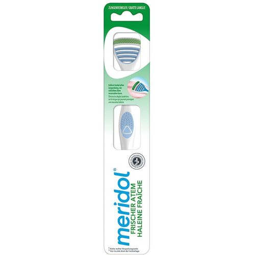 Meridol sicherer Atem Zungenreiniger extra flach