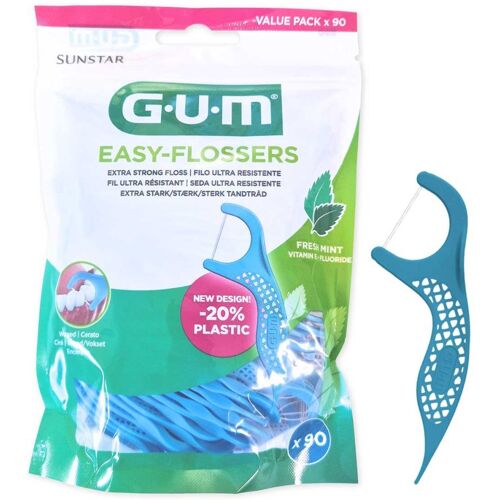 GUM EASY FLOSSERS, Zahnseidesticks, gewachst, mint