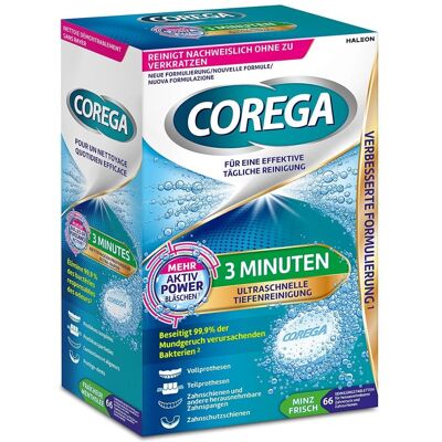 Corega Tabs 3 Minuten Corega Tabs 3 Minuten