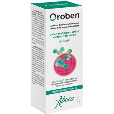 Aboca Oroben Mundgel 15 ml - Mundgel gegen Aphthen & Verletzungen Aboca Oroben Mundgel 15 ml - Mundgel gegen Aphthen & Verletzungen