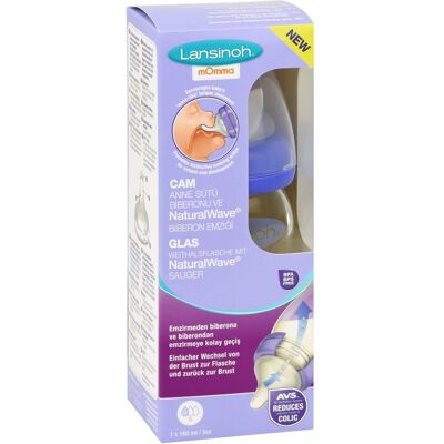 Lansinoh Weithalsflasche Glas Größe M 160ml Lansinoh Weithalsflasche Glas Größe M 160ml