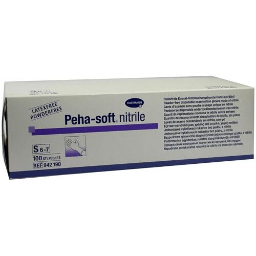 Peha Soft nitrile Unt.handsch.puderfr. unsteril S