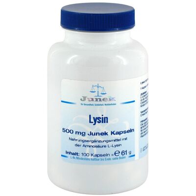 Lysin 500 mg Junek Kapseln Lysin 500 mg Junek Kapseln