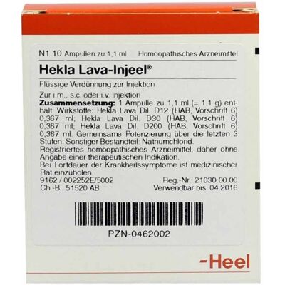 Heel Hekla Lava Injeel Ampullen - Medizinische Ampullen Heel Hekla Lava Injeel Ampullen - Medizinische Ampullen