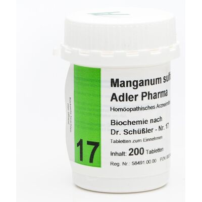 Biochemie Adler 17 Manganum sulf.D12 Ad.p. Tabletten Biochemie Adler 17 Manganum sulf.D12 Ad.p. Tabletten